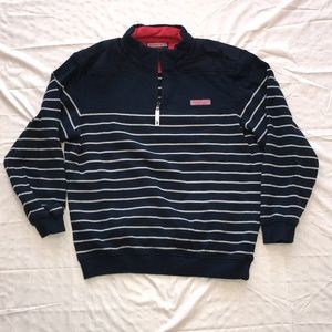 Vineyard Vines 1/4 Zip Pullover Padded Shoulder M